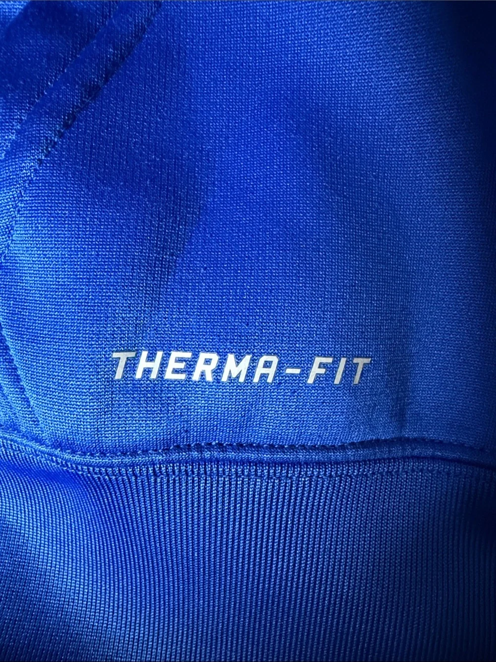Nike Kids Blue Therma-FIT Hooded Pullover